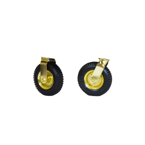 Hospitality 1 Source Bellman's Cart Wheels, 8in Pneumatic, Gold